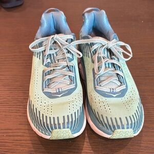 Hoka One One Athletic Shoes - Mint Green and Teal